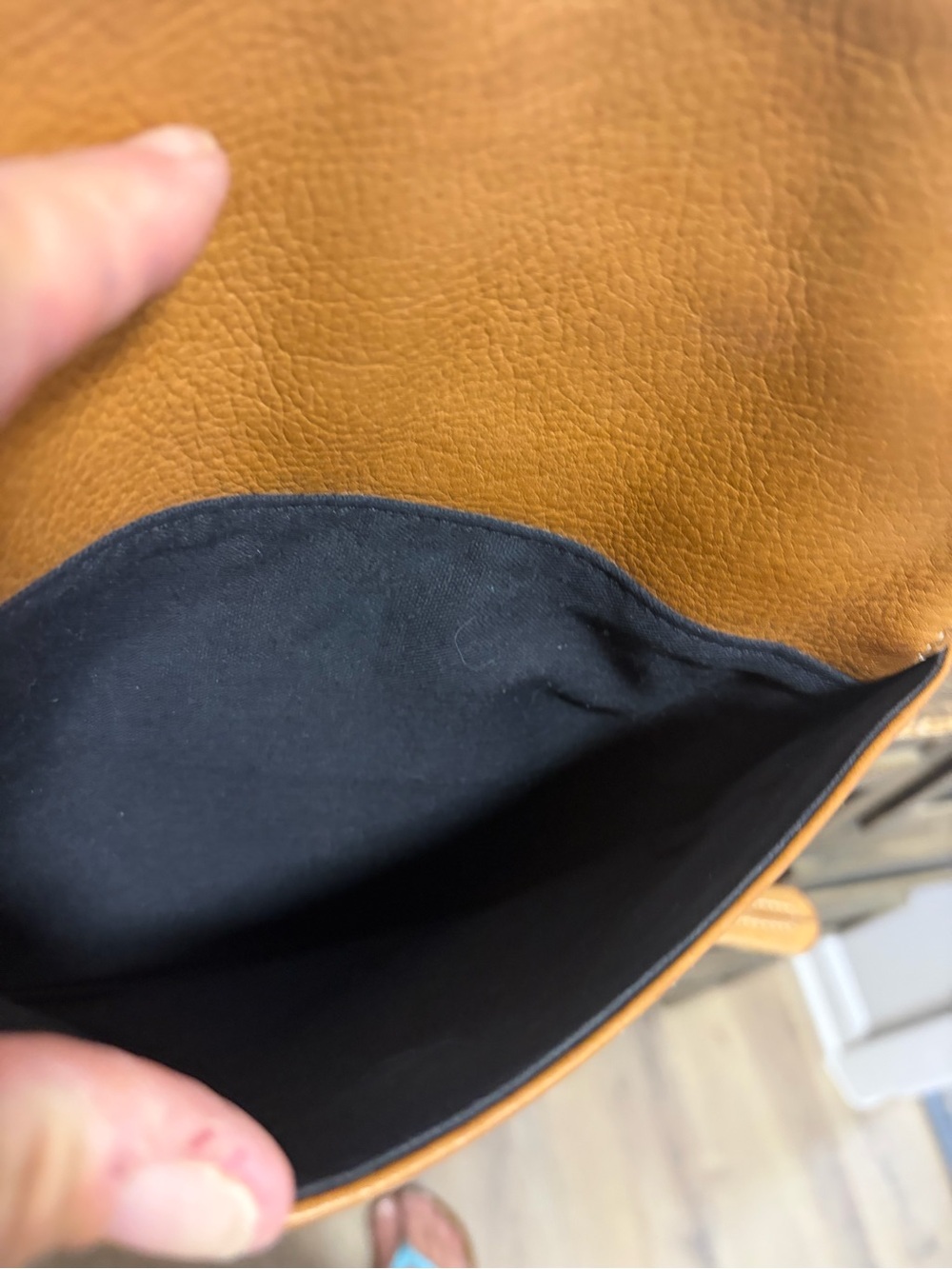 Vintage Tignanello Natural Camel Tan Leather Backpack - Picture 11 of 14